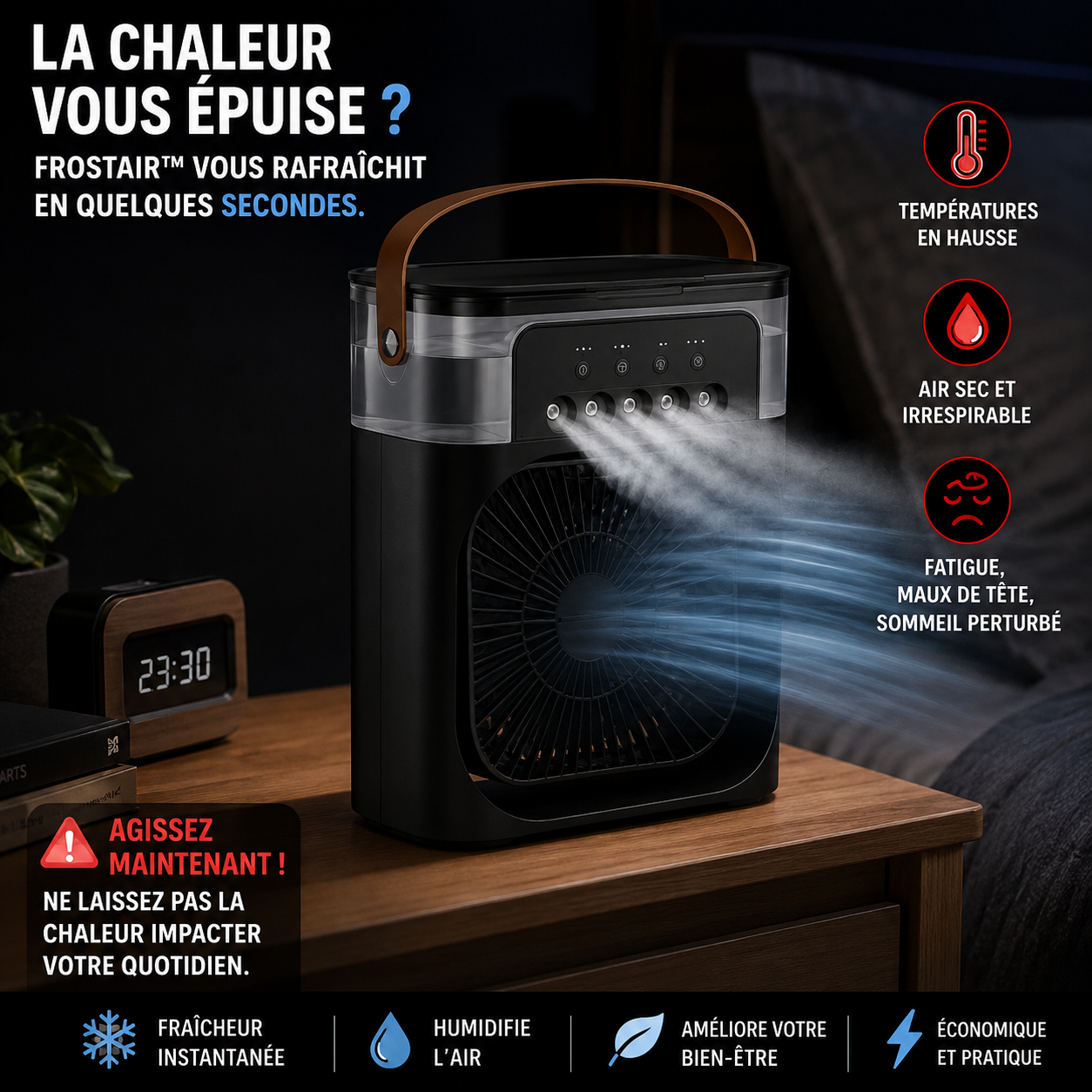 FrostAir™ — Le froid qui vous suit chez vous