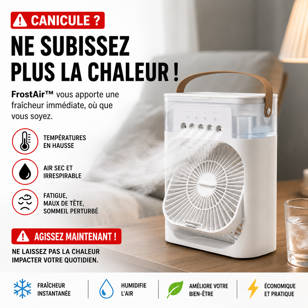 FrostAir™ — Le froid qui vous suit chez vous
